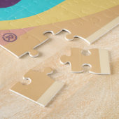 Good vibes only retro groovy style legpuzzel (Zijkant)