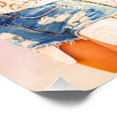 Good Vibes Only Retro Hippie Poster Perfect Poster (Hoek)