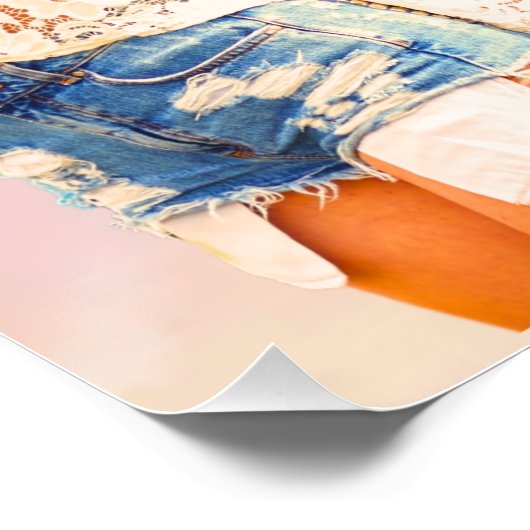 Good Vibes Only Retro Hippie Poster Perfect Poster (Hoek)