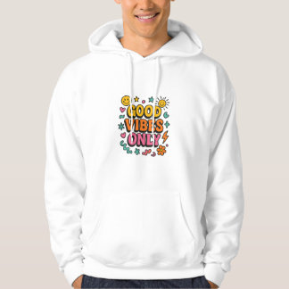 Good Vibes Only Retro Hoodie – Funky Motivatie
