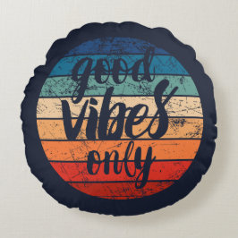 Good Vibes Only Rond Kussen