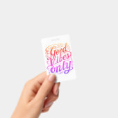 Good Vibes Only Script Badge (Handheld)