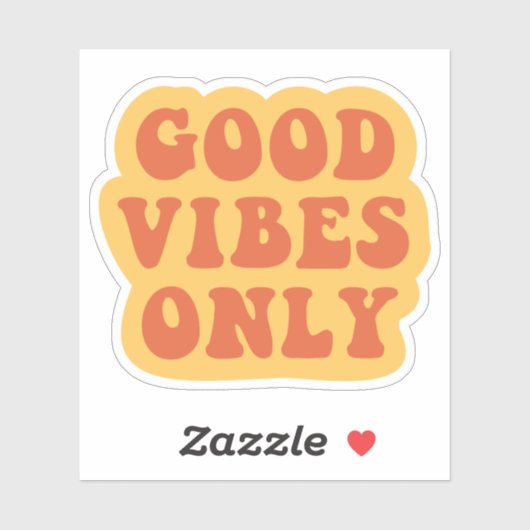 Good Vibes Only Sticker (Vel)