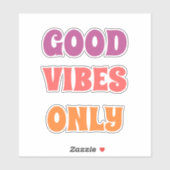 good vibes only sticker (Feuille)