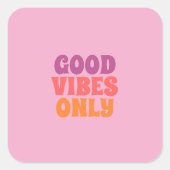 Good vibes only stickers (Devant)
