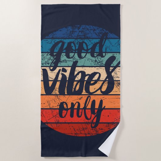 Good Vibes Only Strandlaken (Voorkant)