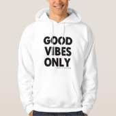 Good Vibes Only T-shirt | Positieve aanhalingsteke (Voorkant)