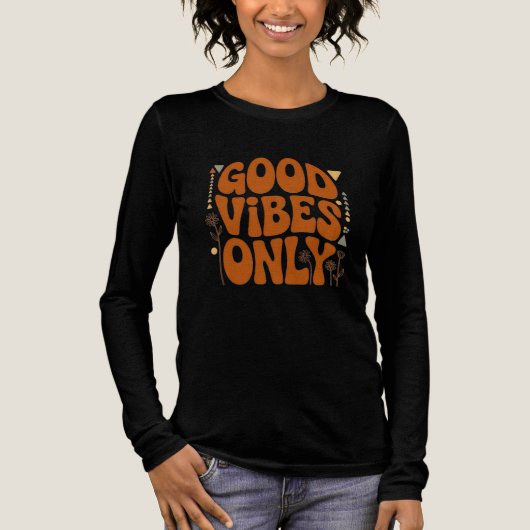 Good Vibes Only Tri-Blend Shirt (Voorkant)