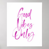 Good Vibes Only typografie art print (Voorkant)