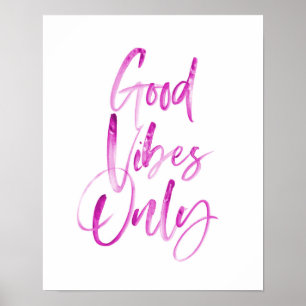 Good Vibes Only typografie art print