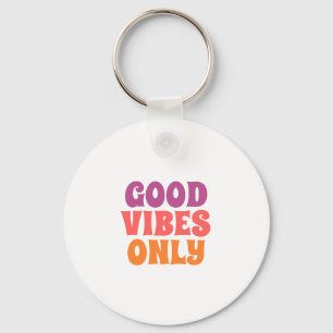 Good Vibes Only voor budget canvas tas Sleutelhanger