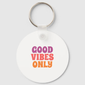 Good Vibes Only voor budget canvas tas Sleutelhanger