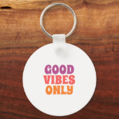 Good Vibes Only voor budget canvas tas Sleutelhanger (Voorkant)