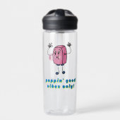 Good Vibes Only Water Bottle Clear Waterfles (Voorkant)