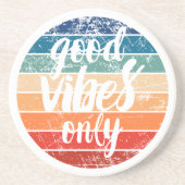 Good Vibes Only Zandsteen Onderzetter (Voorkant)