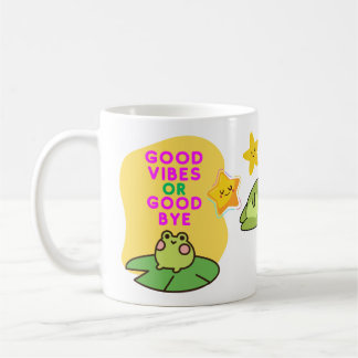 Good Vibes or Good Bye Frogs Koffiemok