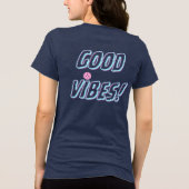 Good vibes peace Tri-Blend shirt (Achterkant)