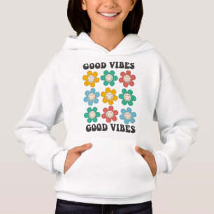 Good Vibes Retro Colorful Daisy Flowers