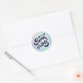 Good Vibes Ronde Sticker (Envelop)