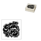 Good Vibes Rubber Stamp Rubberstempel (Gestempeld)