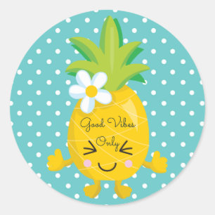 Good Vibes Sticker à thème ananas