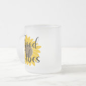 Good Vibes Sunflower Coffee Mug (Devant gauche)