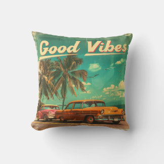 Good Vibes Throw Pillow Kussen
