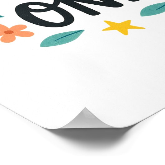 Good Vibes uniquement - Art mural clair et ensolei (Coin)