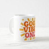 Good Vibes uniquement" Sunburst Sunshine Mug (Devant gauche)