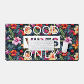 Good Vibes uniquement Tropical Floral Print Noir (Clavier et souris)