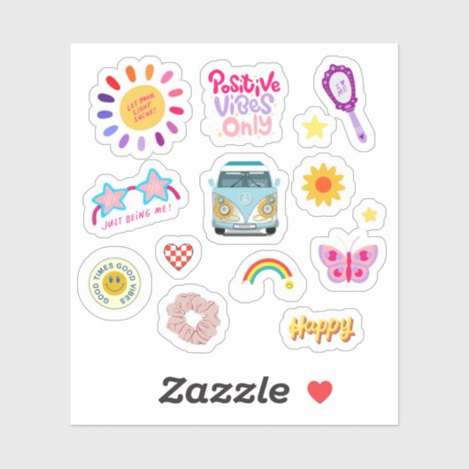 Good Vibes uniquement - VSCO Pack de Sticker (Feuille)