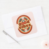 Good Vibes Vierkante Sticker (Envelop)