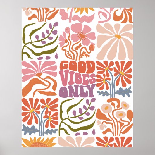 Good Vibes Wall Art Poster (Voorkant)