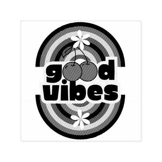 Good Vibes Zelfinktende Stempel (Design)