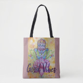 Good Vibes Zen Art Canvas tas (Voorkant)