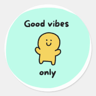 Good vives Sticket Ronde Sticker