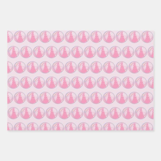 Good Witch Bad Witch - Roze & Groene Meisjes Verja Inpakpapier Vel (Voorkant)