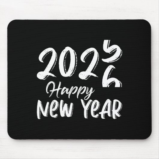 Goodbye 2025 Hello 2026 Happy New Year New Years E Muismat (Voorkant)