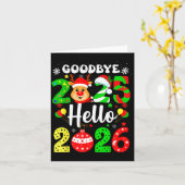 Goodbye 2025 Hello 2026 Happy New Year's Eve Chris Kaart (Gele Bloem)