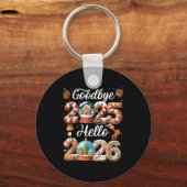 Goodbye 2025 Hello 2026 Happy New Year's Eve Chris Sleutelhanger (Voorkant)