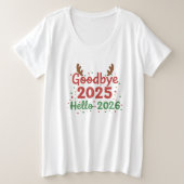 🎄 Goodbye 2025 Hello 2026 T-Shirt (Design devant)