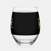 Goodbye 20s Personalized 30th Birthday Design Wijnglas Zonder Voet (Rechts)