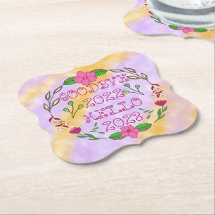 GOODBYE 20XX HALLO 20XX KARTONNEN ONDERZETTERS