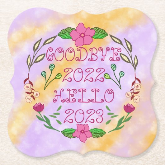 GOODBYE 20XX HALLO 20XX KARTONNEN ONDERZETTERS (Voorkant)