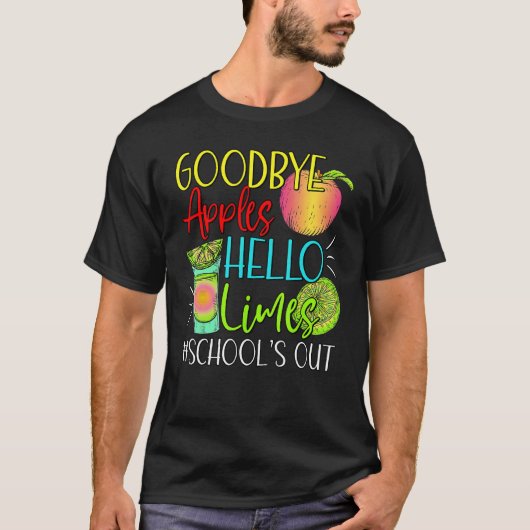 Goodbye Apples Hello Limes School s Out  Apples Su T-shirt (Voorkant)