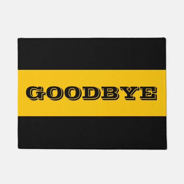 Goodbye Crotchety door Mat (Voorkant)