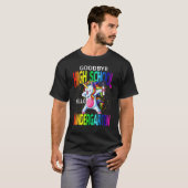 Goodbye High School Hello Kindergarten Unicorn Gra T-shirt (Voorkant volledig)