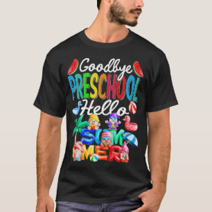 Goodbye Kindergarten Hallo Summer Gnomes Beach Pre T-shirt