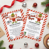 Goodbye Letter  From Your Elf Kaart