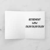 **GOODBYE OM TE WERKEN EN TE HALLO*** RETIRETITEL* KAART (Binnen)